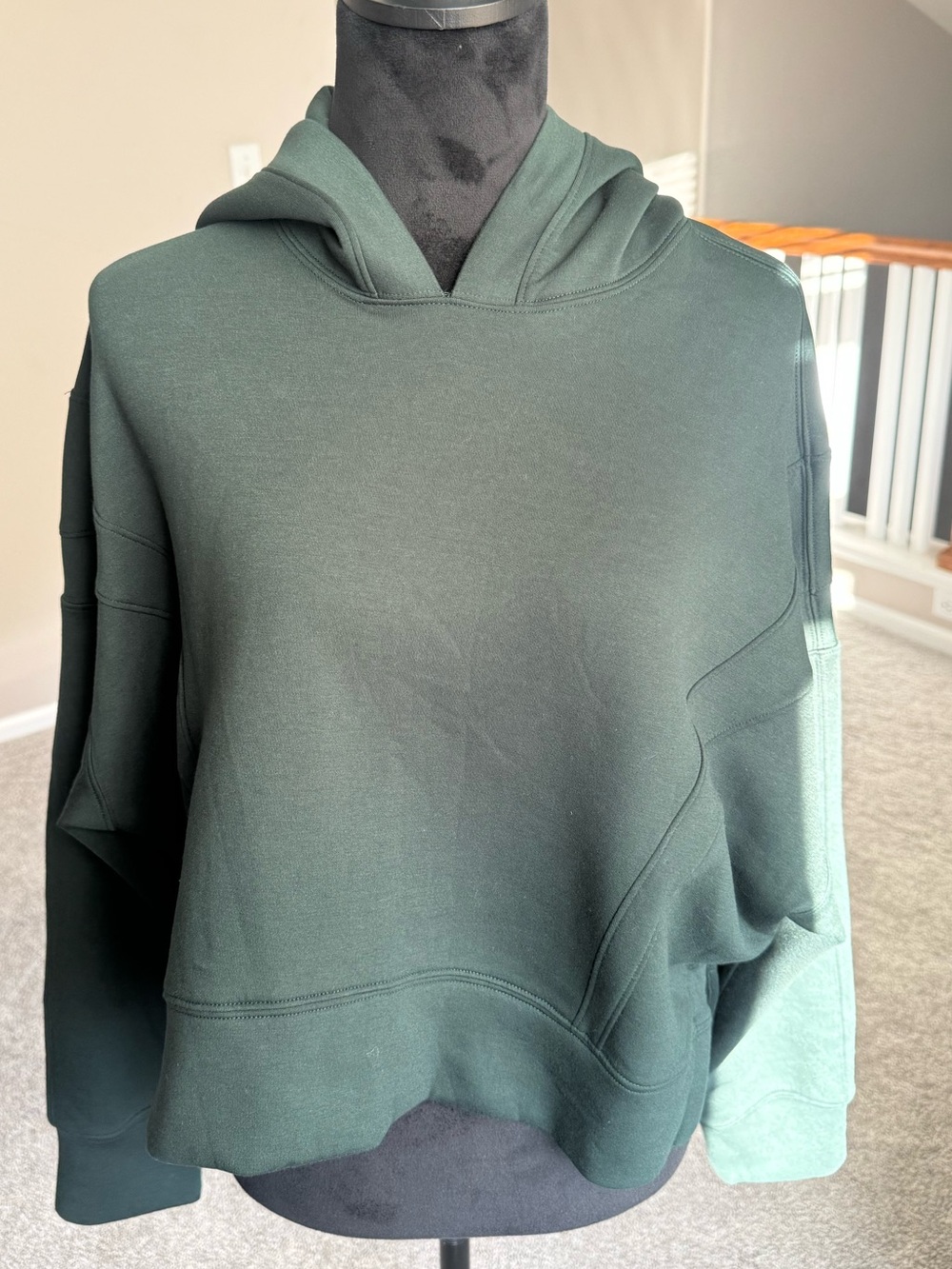 Abercrombie & Fitch YPB neoKNIT Hoodie Green Size Large Soft - Picture 4 of 10